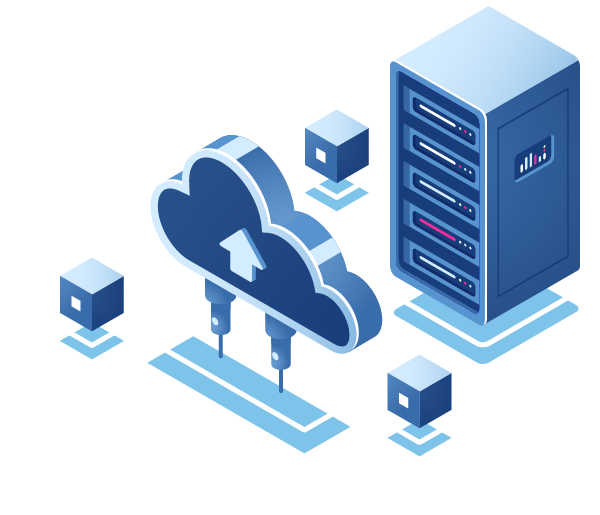 Cloud migration architecture illustration